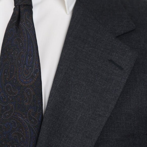 Stafford Mens 2-pc Suit‎ Blazer Jacket 40L Pants Size 30Wx31L Grey Solid E081155 - Picture 6 of 15